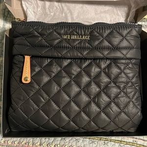 MZ Wallace Metro Flat Crossbody Bag in Magnet